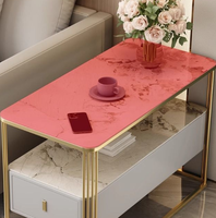 Meuble de salon haut de gamme, table basse moderne et simple avec rangement pour petit salon