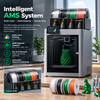 Printer 3D Profesional Bamboo P2S Combo Versi Internasional untuk Rumah dan Kantor, Pencetakan Cerdas, Cepat, dan Tertutup