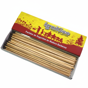 Ignigee ไม้ขีดไฟไม้บาร์บีคิวแบบมีสีสันกระดาษรูปแท่งและกระดาษแข็งพิมพ์โลโก้สำหรับใช้ในครัวเรือน - Product Image 1