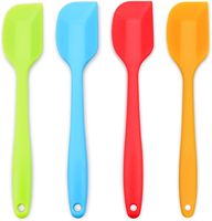 Spatule en silicone alimentaire, antiadhésive, résistante à la chaleur, flexible, pour gâteaux, crèmes et ustensiles de cuisine.