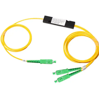 Splitter FBT 1*2 dengan Rasio Kopling 1:99 hingga 50:50 Single Mode 1310/1550nm untuk Jaringan POE TCP GSM FTTX