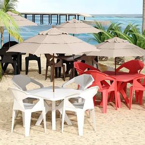 Tavoli e <span class=keywords><strong>Sedie</strong></span> in <span class=keywords><strong>Plastica</strong></span> Rinforzata Blu Scuro, Color Caffè, ecc. Tavoli e <span class=keywords><strong>Sedie</strong></span> in <span class=keywords><strong>Plastica</strong></span> Rinforzata per Cortile - Product Image 1