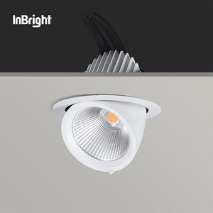 Lavapavetri a LED regolabile con incasso faretto Hotel 15W 30W 40W 50W COB faretto antiriflesso - Product Image 1