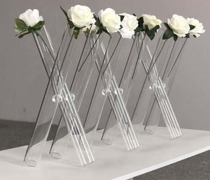 <span class=keywords><strong>2025</strong></span> mới nhất thiết kế 3 xi lanh thủy tinh đặt bình hoa hồng bảng đám cưới Vàng Bình trung tâm Acrylic hoa đứng - Product Image 1