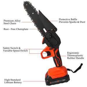 Mini Motosega a Batteria 21V di Alta Qualità per Taglio Legno e Potatura Alberi, Barra Guida da 4 <span class=keywords><strong>1</strong></span>/2 Pollici, Personalizzabile OEM - Product Image 5