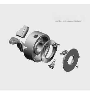 Portabrocas de torno manual autocentrante de tres mordazas serie K11 80 mm al por mayor 4 "8" 250mm Portabrocas de 3 mordazas para máquina de torno - Product Image 4