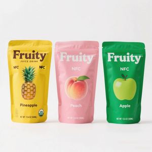 Pochette à bec verseur en plastique personnalisée, réutilisable, imprimée en héliogravure, écologique et recyclable pour l'emballage de jus, bière, boissons énergisantes et autres boissons - Product Image 4
