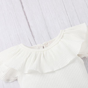 Vêtements pour bébés en gros, combinaisons en coton pour filles avec nœud rouge, fournisseur chinois - Product Image 3