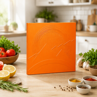 Emballage personnalisé en papier recyclable pour disques vinyles carrés avec pochette intérieure antistatique, design estampé/debossé à chaud