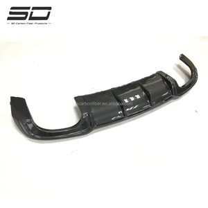 Difusor Trasero de Fibra de Carbono Estilo <span class=keywords><strong>RS</strong></span> para Audi <span class=keywords><strong>A3</strong></span> S3 2017-2019 Sedán - Product Image 4