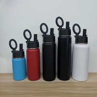 Nouveau couvercle magnétique Emerit 2026 avec anneau magnétique adhésif pour bouteilles d'eau de sport sous vide de 12oz, 18oz, 22oz, 24oz, 32oz, 40oz, 64oz