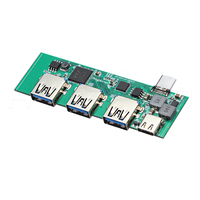 Module PCBA HYTEPRO H23 Hub USB Type C OTG intégré 4 ports avec alimentation PD sur carte de circuit imprimé
