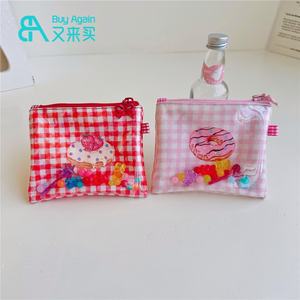 กระเป๋าเครื่องสำอางขนาดเล็กสำหรับเด็กผู้หญิงลายสก๊อตน่ารักไม่เหมือนใครสำหรับเป็นของขวัญ - Product Image 1