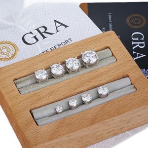 Pendientes Espiral de Moissanita VVS al por Mayor con Certificación GRA, Chapados en Oro Blanco, Joyería de Plata 925 para Regalo - Product Image 4