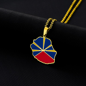 Nuevo Collar con Colgante Étnico Vintage con Diseño <span class=keywords><strong>de</strong></span> Goteo <span class=keywords><strong>de</strong></span> Aceite <span class=keywords><strong>de</strong></span> la <span class=keywords><strong>Isla</strong></span> <span class=keywords><strong>de</strong></span> Reunión, para Hombres y Mujeres, Accesorios para Parejas - Product Image 6