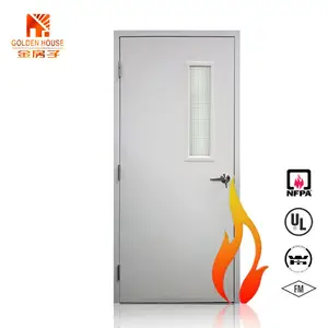 GH UL Listed 60 90 minute Veneer fire retad retardant door American standard fire place proof glass door