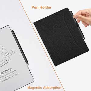 Умный чехол из ПУ кожи с ремешком и ручкой - Product Image 4