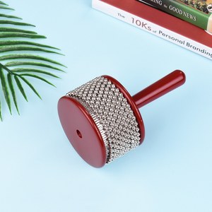 Cabasa-coctelera <span class=keywords><strong>de</strong></span> madera con cadena <span class=keywords><strong>de</strong></span> cuentas <span class=keywords><strong>de</strong></span> Metal y cilindro, instrumento Musical <span class=keywords><strong>de</strong></span> percusión para <span class=keywords><strong>banda</strong></span> <span class=keywords><strong>de</strong></span> niños, música, aula - Product Image 6