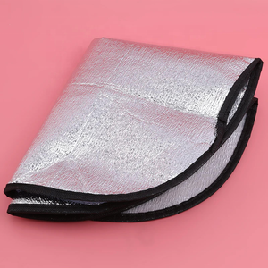 Cubierta de parasol para <span class=keywords><strong>volante</strong></span> de coche, película de aluminio de doble cara, Protector de parasol, cubierta de aislamiento de calor y polvo - Product Image 6