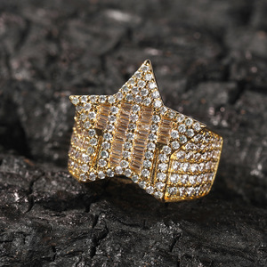 Anillo <span class=keywords><strong>de</strong></span> Cinco Estrellas <span class=keywords><strong>de</strong></span> Hip Hop <span class=keywords><strong>Rock</strong></span>, Anillo <span class=keywords><strong>de</strong></span> Lujo con Circonitas para Hombre, Anillo <span class=keywords><strong>de</strong></span> Cinco Estrellas con Pedrería para Mujer, Accesorios <span class=keywords><strong>de</strong></span> Joyería para Bodas y Fiestas, Venta al por Mayor - Product Image 4