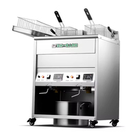 Friteuse industrielle électrique commerciale neuve 220V en acier inoxydable à chauffage profond, haute efficacité, facile à utiliser, prix d'usine