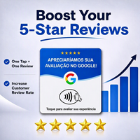 Cartes NFC vierges pour avis Google, carte Google Review portugaise, carte de table personnalisée en acrylique, 16 langues pour avis 5 étoiles