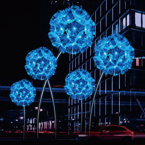 【高評価】屋外用 AC12V ステンレススチール アクリルフラワー LEDタンポポライト 高品質 IP65防水規格 - Product Image 1