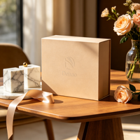 Dossiers en carton ondulé écologiques et recyclables avec logo personnalisé, doublure en éponge et fermeture magnétique pour l'emballage de chaussures et de vêtements