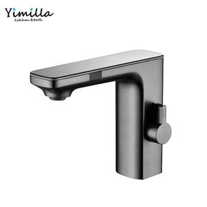 लक्जरी नल वाला डेक सेंसर नल स्वचालित ठंडा और गर्म स्पर्श सेंसर बाथरूम सिंक नल मिक्सर डिजिटल स्क्रीन के साथ नल मिश्रण - Product Image 6