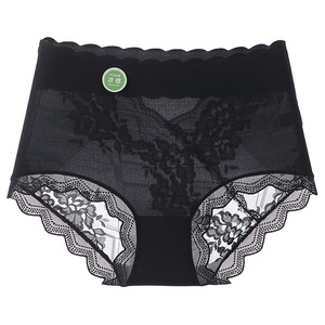 กางเกงชั้นในบิกินี่ลูกไม้ไซส์ 3XL รุ่น Stock High-Rise Cool Feeling Plus ผ้าไหมน้ำแข็งถัก ระบายอากาศได้ดี เป็นมิตรกับสิ่งแวดล้อม เซ็กซี่ ซีทรู - Product Image 5