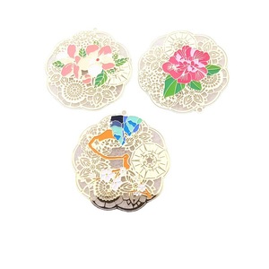 Tùy Chỉnh Sơn <span class=keywords><strong>3D</strong></span> Long Lanh Đồng Thép Không Gỉ Keychain Trâm Bookmark Khắc Titan Hollow Khắc Mô Hình Kim Loại Thủ Công Mỹ Nghệ - Product Image 4