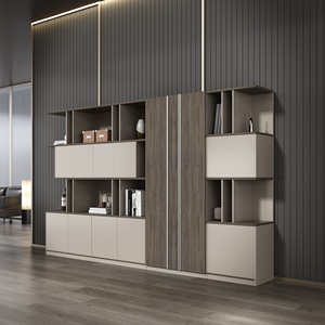 Giá Rẻ Giá Hiện Đại Tủ Sách Kệ Gỗ Óc Chó Màu Gỗ Tủ Sách Tủ Gỗ Cho Phòng Khách Văn Phòng Sử Dụng - Product Image 3