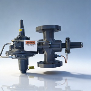 Vanne de réduction de pression à raccordement à bride 1/2 po en alliage de cuivre pour régulation d'eau industrielle DN50-80 - Product Image 1