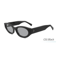 Lunettes de soleil élégantes blanches pour hommes 2026, de luxe, avec logo personnalisé, protection UV pour femmes, jolies lunettes rétro en acétate à petite monture