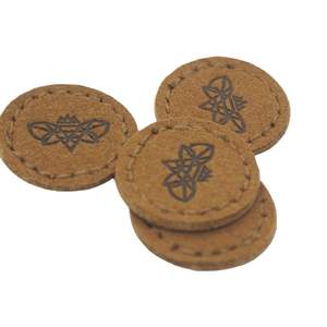 Patchs en cuir personnalisés à coudre, brodés pour chapeaux, badges brodés 3D en relief à presser à chaud - Product Image 4