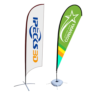 Custom Digital Printed Flying Feather Pennant Banners for Outdoor & Agriculture Use Beach <b>Flags</b> - Product Image 1