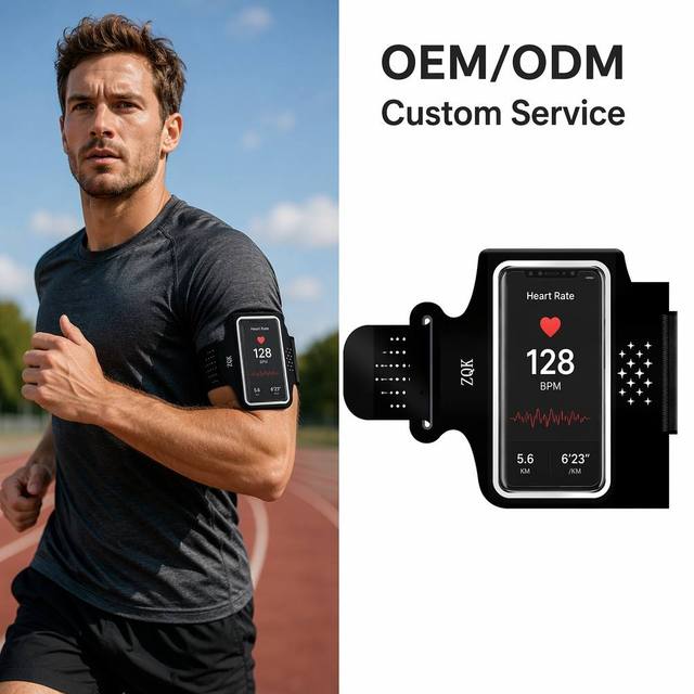 Custom Logo Sports Phone Armband OEM ODM Large Capacity Touch Screen Running Arm Bag Wholesale Factory
