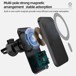 Support de téléphone magnétique <span class=keywords><strong>pour</strong></span> voiture avec <span class=keywords><strong>chargeur</strong></span> sans fil <span class=keywords><strong>pour</strong></span> iPhone 16 15 14 13 Pro Max 12, <span class=keywords><strong>adaptateur</strong></span> à <span class=keywords><strong>induction</strong></span> de charge rapide 15W - Product Image 5