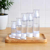 15ml 30ml 50ml 100ml Kemasan Silinder Plastik Kosmetik Botol Semprot Kabut Pompa Tanpa Udara