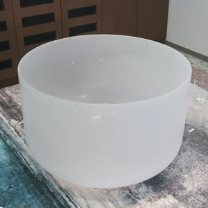 ZHQH ciotola di canto di cristallo di quarzo di grandi dimensioni 36 pollici Chakra bianco cristallo smerigliato canto ciotola strumenti di guarigione del suono - Product Image 4