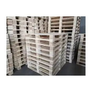 Euro Standard New 1200 x 800 Single-Faced Pine Wood Plastic Plywood Pallet 4-Way Entry EPAL Certified Worldwide Transportation