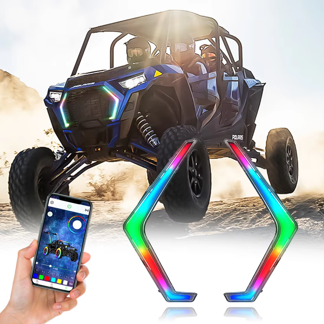 Polaris RZR XP 1000 Smart RGB LED Turn Signal Light UTV/ATV Fang Daytime Running Indicator Light New Condition