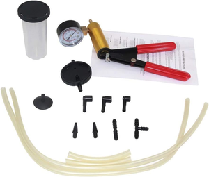 Kit <span class=keywords><strong>de</strong></span> purge <span class=keywords><strong>de</strong></span> <span class=keywords><strong>liquide</strong></span> <span class=keywords><strong>de</strong></span> <span class=keywords><strong>frein</strong></span> automobile avec jauge et adaptateurs pour diagnostic <span class=keywords><strong>de</strong></span> vélos, motos, voitures et camions - Product Image 5