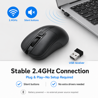 Nouvelle Souris Optique Sans Fil USB Étanche 2,4 GHz pour Gaming 2026 – En Stock pour Ordinateurs de Bureau