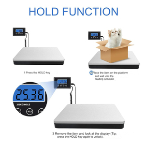 Vận chuyển quy mô 440lb/200kg kỹ thuật số bưu chính quy mô giữ & Tare quy mô bưu kiện cho UPS Bài Văn phòng hành lý thép không gỉ nền tảng - Product Image 3