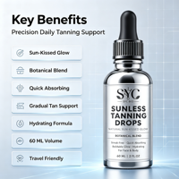 Liquide autobronzant avancé OEM avec huile de coco et aloe vera pour un éclat naturel bronzé et une hydratation cutanée éclatante