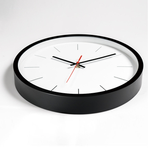 10 /12 Inch Round Custom Cheap <b>Plastic</b> Printed Simple Wall Clock for Promotion - Product Image 1