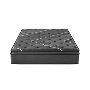 Colchón Híbrido de Látex y Resortes de 12 Pulgadas, Tamaño Queen/King, con Espuma Viscoelástica Ortopédica y Jacquard - Product Image 3