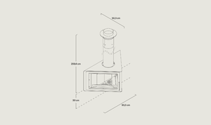 Cheminée suspendue moderne en acier, à installation autonome facile, double face rotative, à <span class=keywords><strong>feu</strong></span> réel, pour hôtel, chauffage intérieur au <span class=keywords><strong>bois</strong></span> - Product Image 6