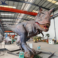 Fournisseur de dinosaures animatroniques de Chine de haute qualité Modèle géant Carnotaurus de dinosaure robotique grandeur nature à vendre